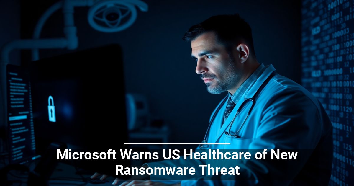 Microsoft Warns US Healthcare of New Ransomware Threat